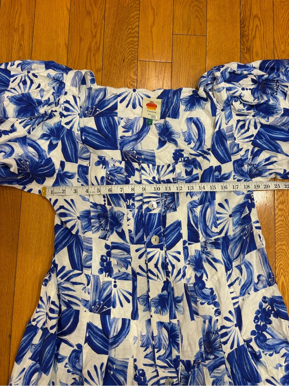 FARM Rio Garden Tiles Mini Dress, Size: XL - Picture 14 of 16